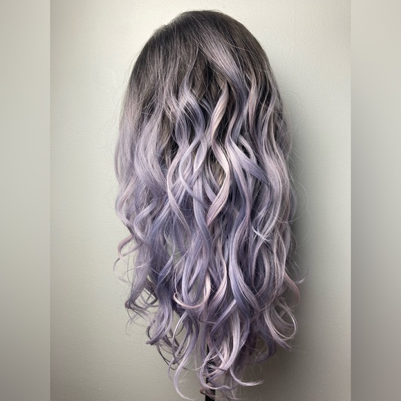 Ombre Light Gray Lace Wigs - Picture 7 of 14